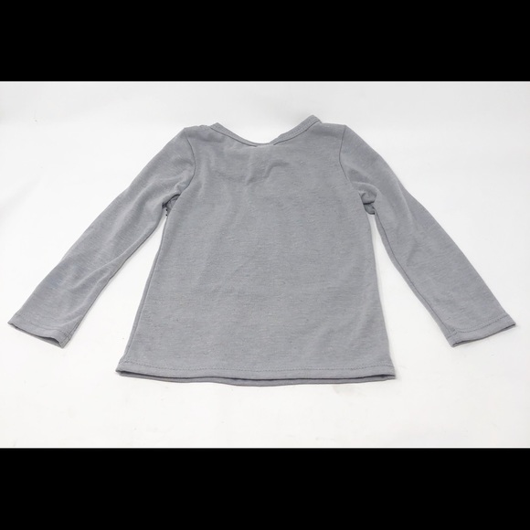 NEW LITTLE MASS Unisex Gray Flag Rock Tee-Size 4 - Picture 2 of 7